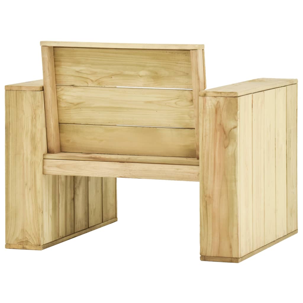 Set mobilier de grădină, 5 piese, lemn de pin tratat - Lando