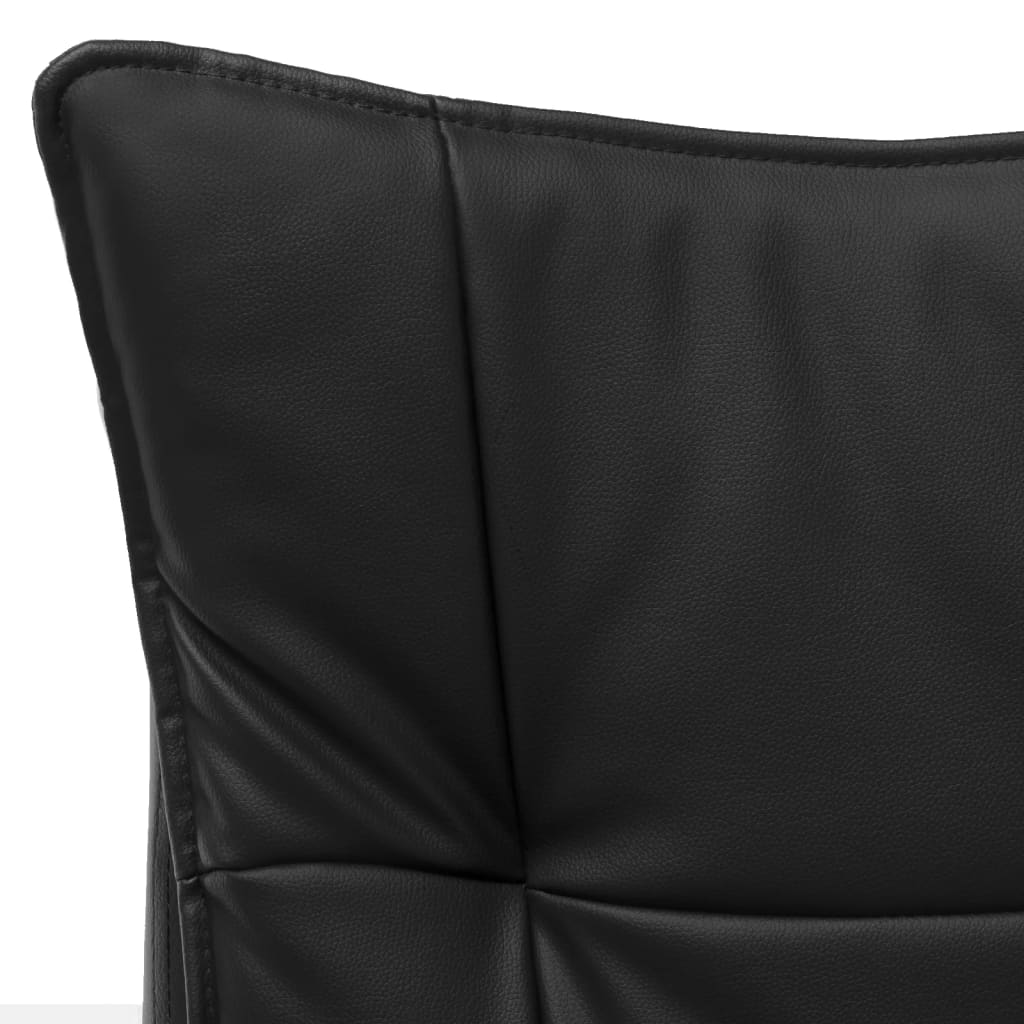 Scaun de birou cu masaj, negru, piele ecologică