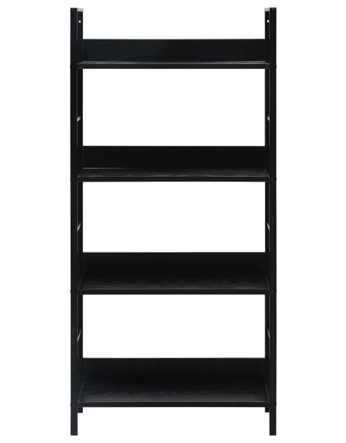 Încărcați imaginea în vizualizatorul Galerie, Etajeră cărți 4 rafturi, negru, 60x27,6x124,5 cm lemn prelucrat Lando - Lando
