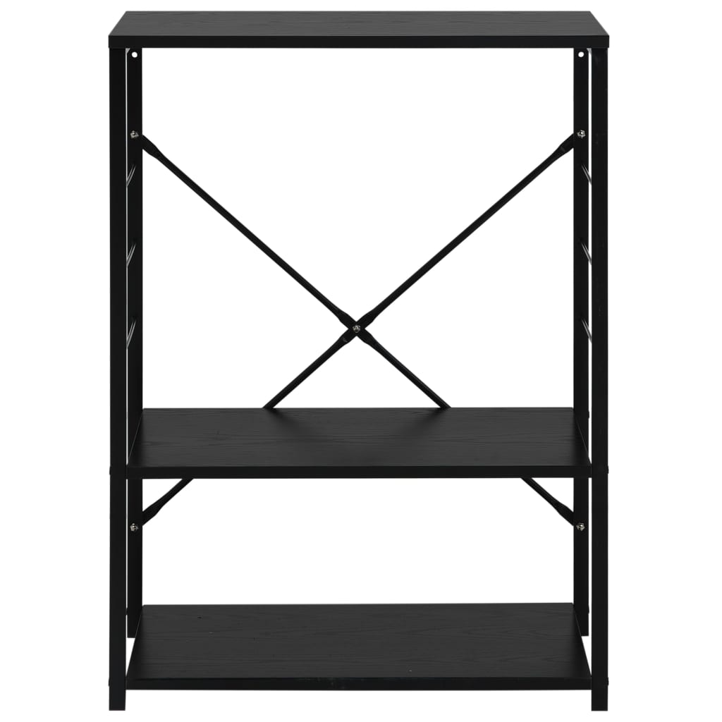 Dulap cuptor microunde, negru, 60x39,6x79,5 cm, lemn prelucrat - Lando