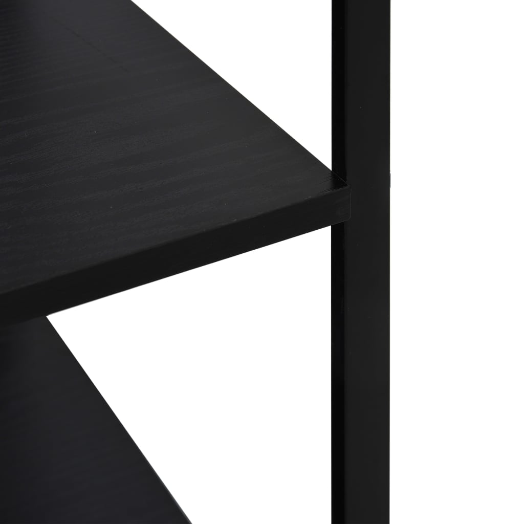 Dulap cuptor microunde, negru, 60x39,6x79,5 cm, lemn prelucrat - Lando