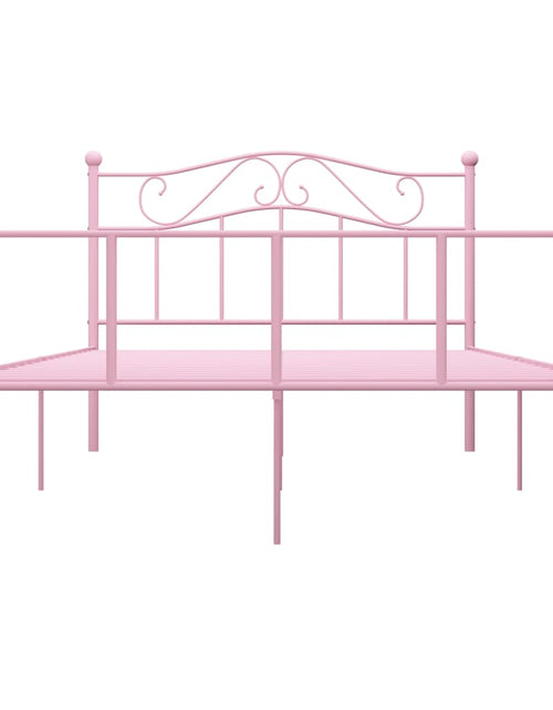 Încărcați imaginea în vizualizatorul Galerie, Cadru de pat, roz, 160 x 200 cm, metal - Lando
