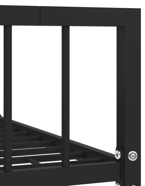 Încărcați imaginea în vizualizatorul Galerie, Cadru de pat, negru, 180 x 200 cm, metal - Lando
