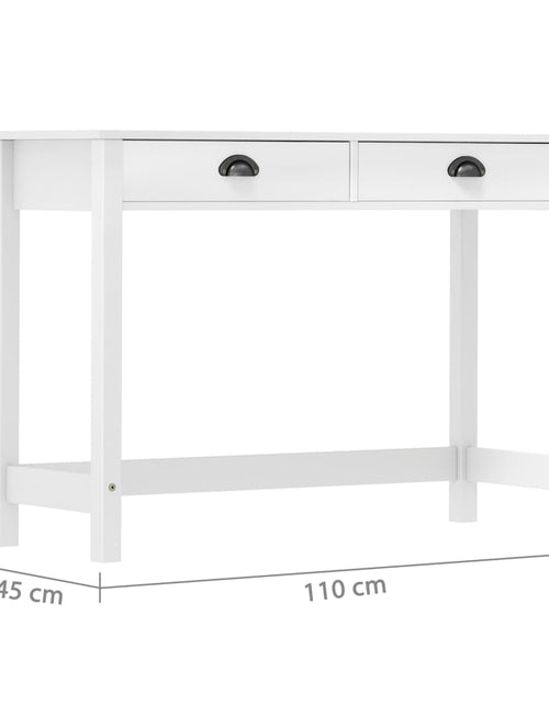 Загрузите изображение в средство просмотра галереи, Masă consolă Hill cu 2 sertare, 110x45x74 cm, lemn masiv pin Lando - Lando
