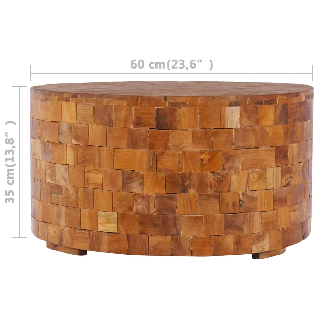 Măsuță de cafea, 60 x 60 x 35 cm, lemn masiv de tec Lando - Lando