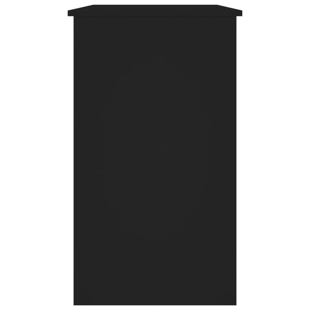 Birou, negru, 90x45x76 cm, lemn prelucrat - Lando