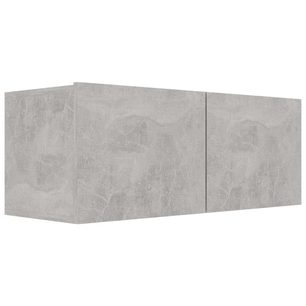 Comodă TV, gri beton, 80 x 30 x 30 cm, PAL Lando - Lando