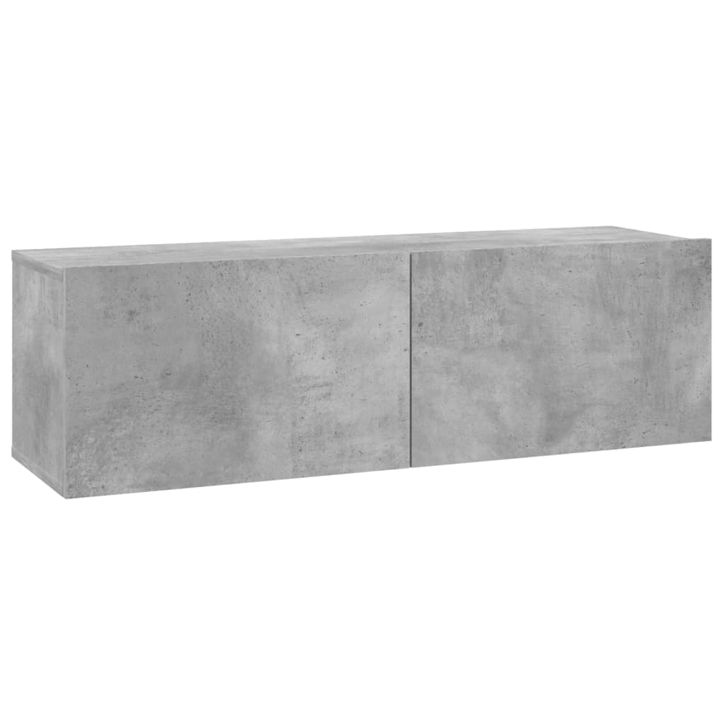Comodă TV, gri beton, 100 x 30 x 30 cm, PAL Lando - Lando