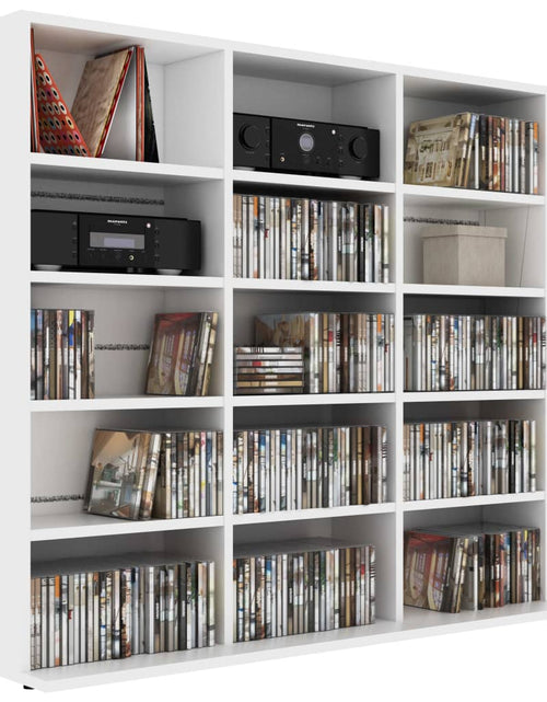 Încărcați imaginea în vizualizatorul Galerie, Dulap pentru CD-uri, alb, 102 x 23 x 89,5 cm, PAL - Lando
