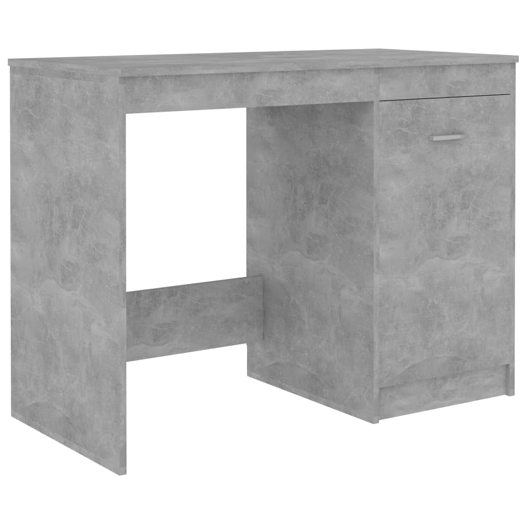 Birou, gri beton, 100 x 50 x 76 cm, PAL - Lando