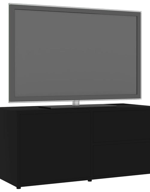 Загрузите изображение в средство просмотра галереи, Comodă TV, negru, 80 x 34 x 36 cm, PAL - Lando
