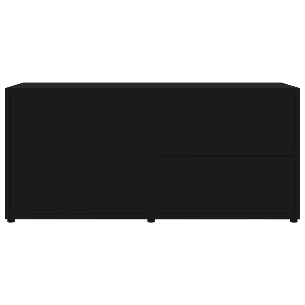 Comodă TV, negru, 80 x 34 x 36 cm, PAL - Lando