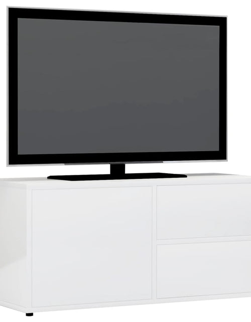 Загрузите изображение в средство просмотра галереи, Comodă TV, alb extralucios, 80 x 34 x 36 cm, PAL Lando - Lando
