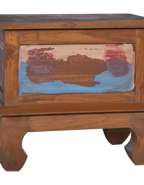 Încărcați imaginea în vizualizatorul Galerie, Noptieră, 45x35x40 cm, lemn de tec reciclat - Lando

