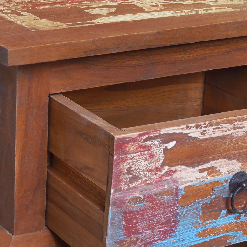 Noptieră, 45x35x40 cm, lemn de tec reciclat - Lando