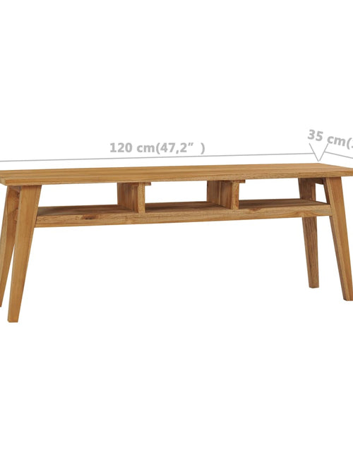 Загрузите изображение в средство просмотра галереи, Comodă TV, 120 x 35 x 45 cm, lemn masiv de tec Lando - Lando
