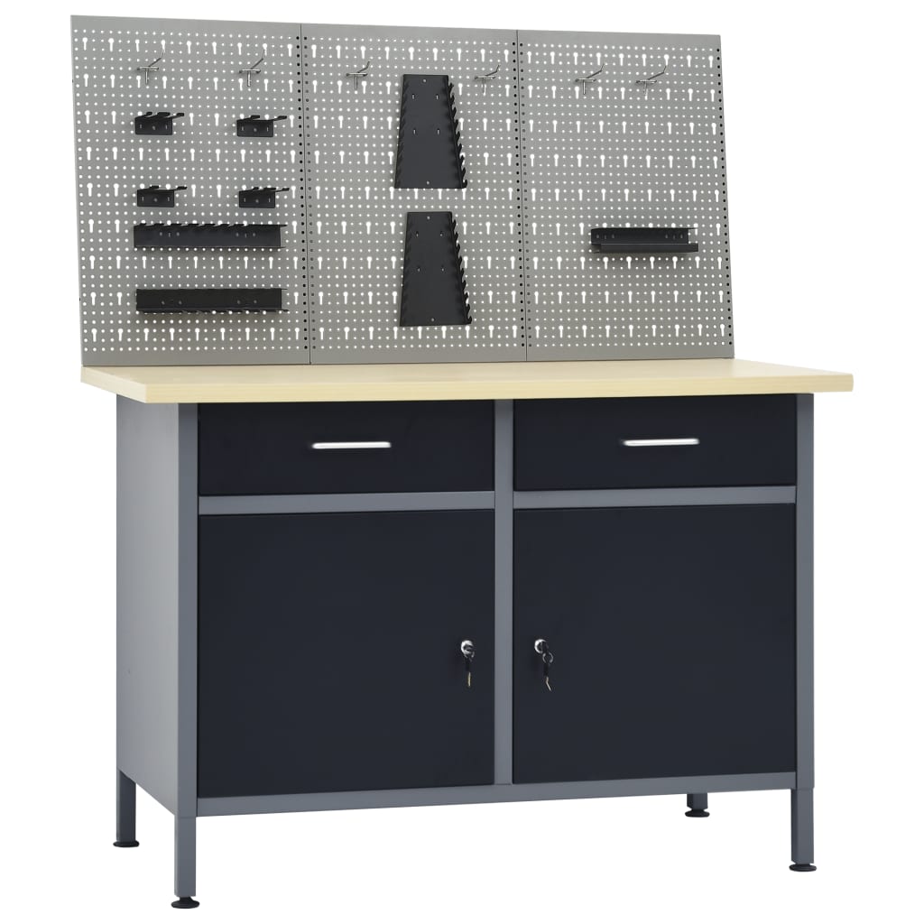 Banc de lucru cu trei panouri de perete - Lando
