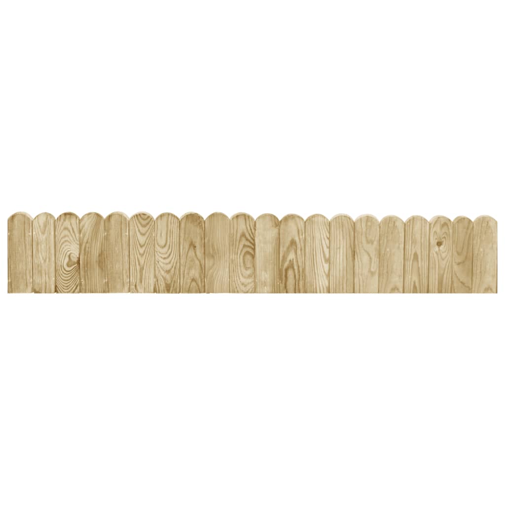 Role de bordură, 3 buc., 120 cm, lemn de pin tratat - Lando