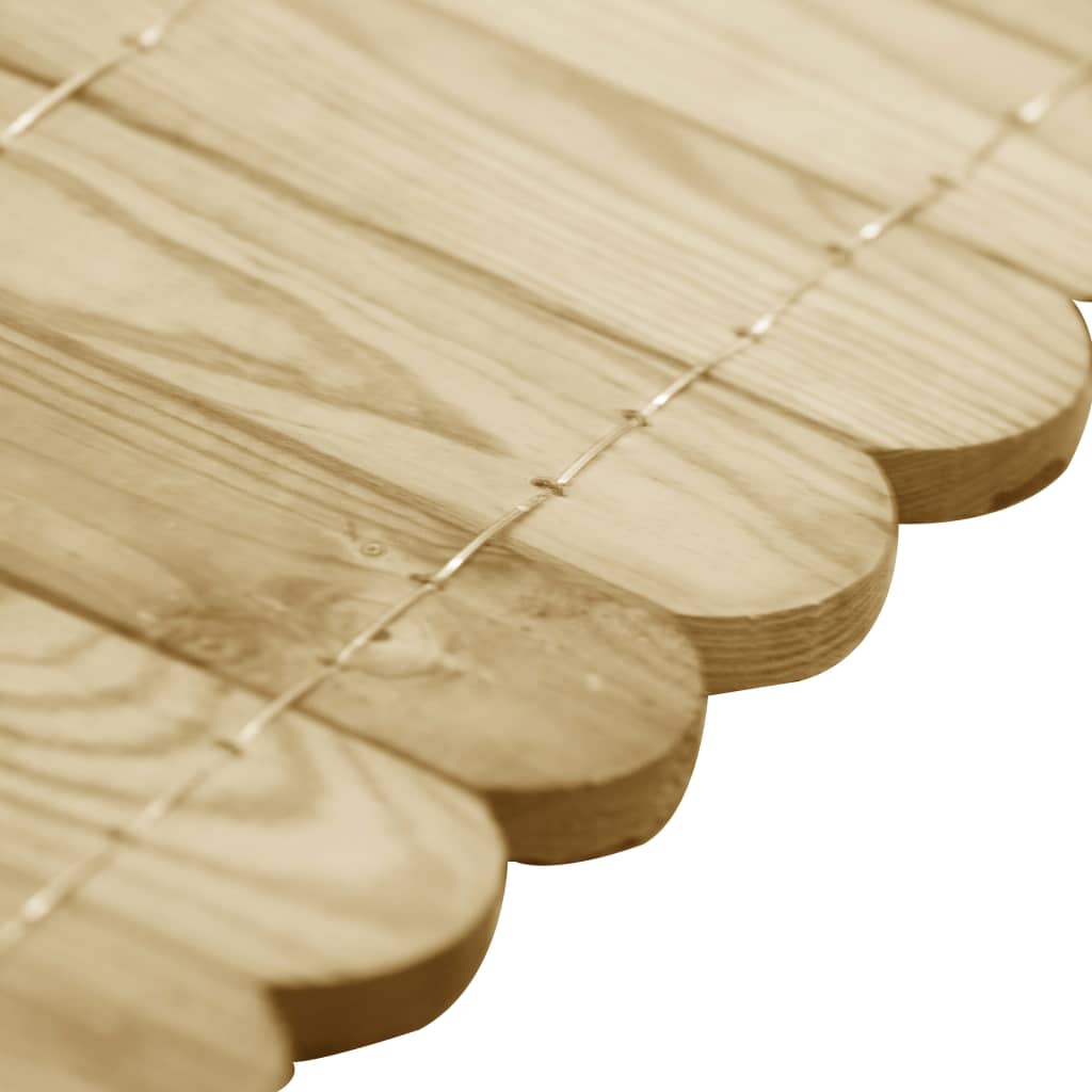Role de bordură, 3 buc., 120 cm, lemn de pin tratat - Lando