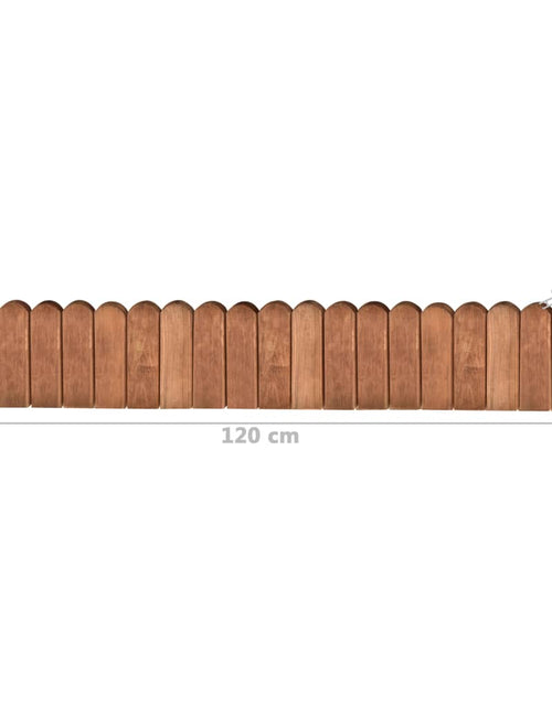 Загрузите изображение в средство просмотра галереи, Role de bordură, 2 buc., 120 cm, lemn de pin tratat Lando - Lando

