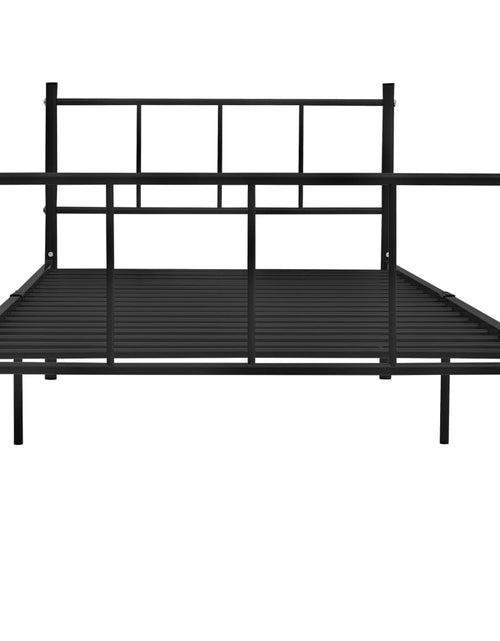 Încărcați imaginea în vizualizatorul Galerie, Cadru de pat, negru, 90 x 200 cm, metal - Lando
