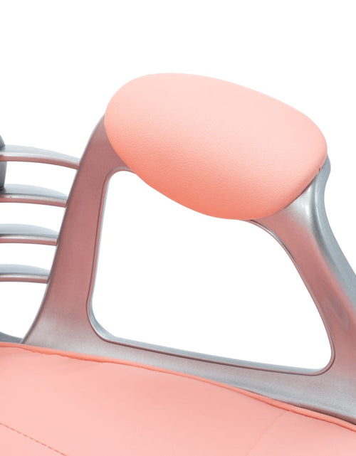 Загрузите изображение в средство просмотра галереи, Scaun de birou pivotant, roz, piele ecologică - Lando
