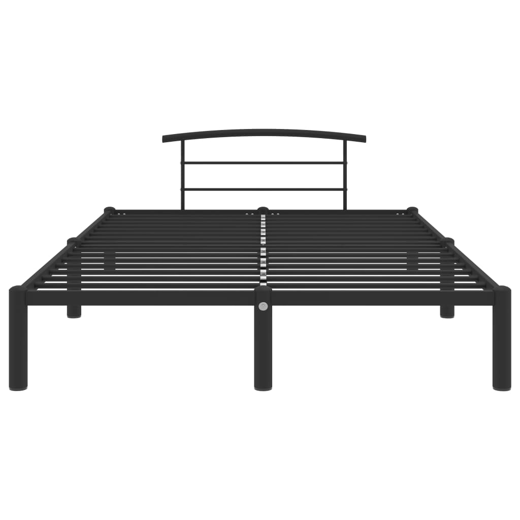 Cadru de pat, negru, 160 x 200 cm, metal - Lando