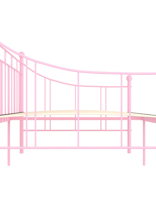 Încărcați imaginea în vizualizatorul Galerie, Cadru de pat, roz, 90 x 200 cm, metal - Lando
