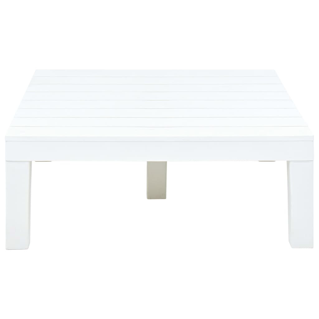 Set mobilier de grădină, 3 piese, alb, plastic - Lando