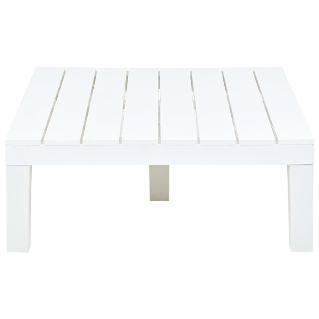 Set mobilier de grădină, 3 piese, alb, plastic - Lando