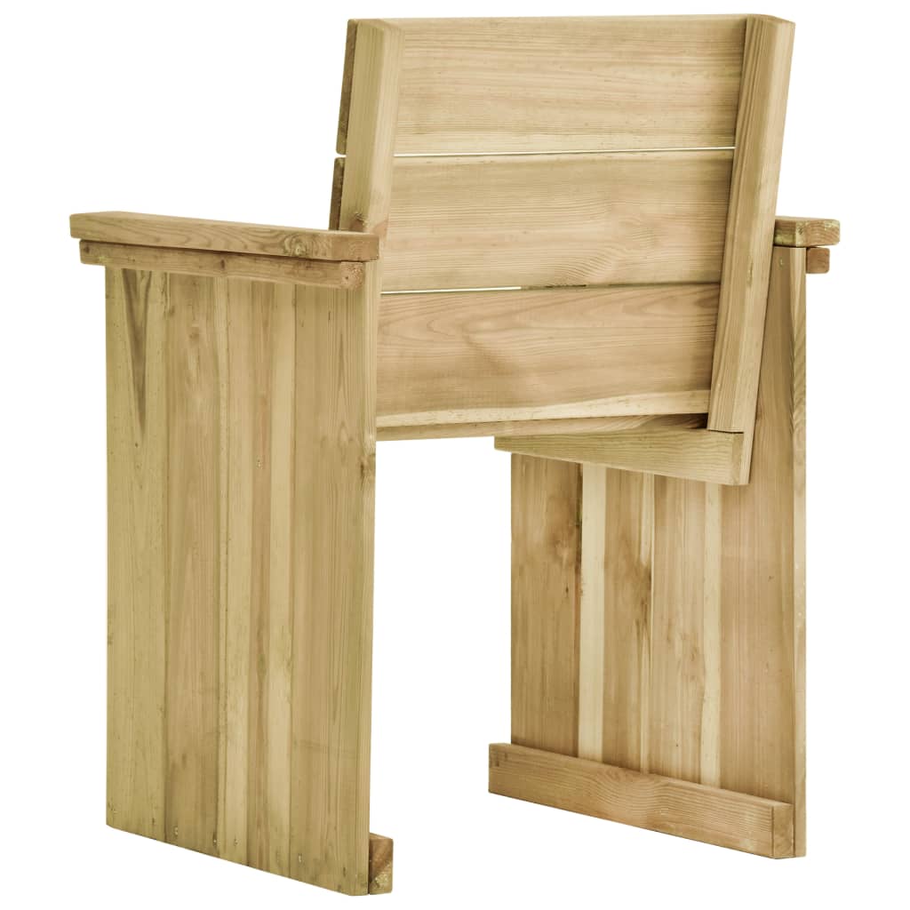 Set mobilier de exterior, 7 piese, lemn de pin tratat - Lando