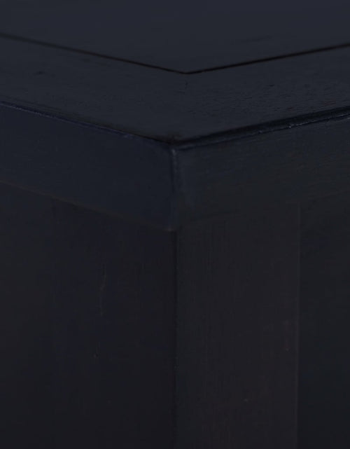 Загрузите изображение в средство просмотра галереи, Măsuță de cafea, negru cafeniu, 68x68x30 cm, lemn masiv mahon Lando - Lando
