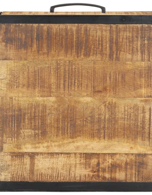 Încărcați imaginea în vizualizatorul Galerie, Noptieră, 40x40x35 cm, lemn de mango nefinisat - Lando
