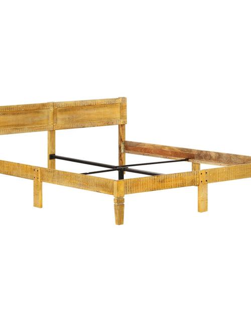 Încărcați imaginea în vizualizatorul Galerie, Cadru de pat, 140 cm, lemn masiv de mango - Lando
