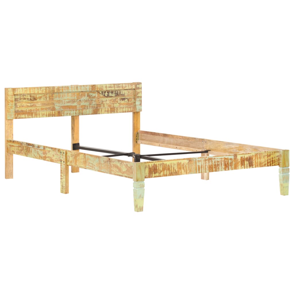 Cadru de pat, 120 x 200 cm, lemn masiv reciclat - Lando