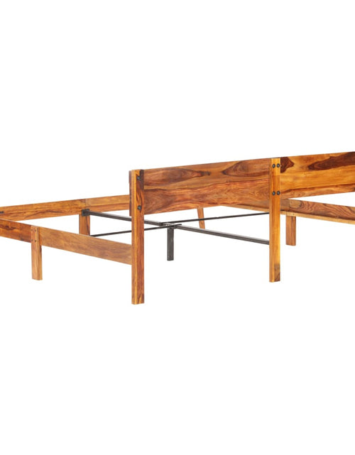 Încărcați imaginea în vizualizatorul Galerie, Cadru de pat, 200 x 200 cm, lemn masiv de sheesham - Lando
