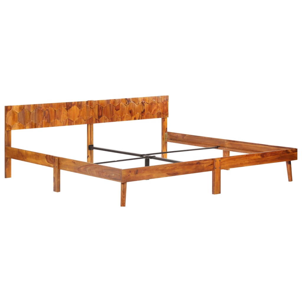 Cadru de pat, 200 x 200 cm, lemn masiv de sheesham - Lando
