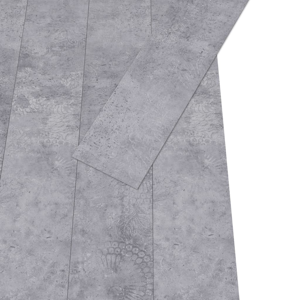 Plăci de pardoseală, gri ciment, 5,26 m², 2 mm, PVC Lando - Lando