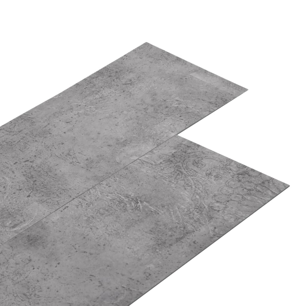 Plăci de pardoseală, maro ciment, 4,46 m², PVC, 3 mm Lando - Lando