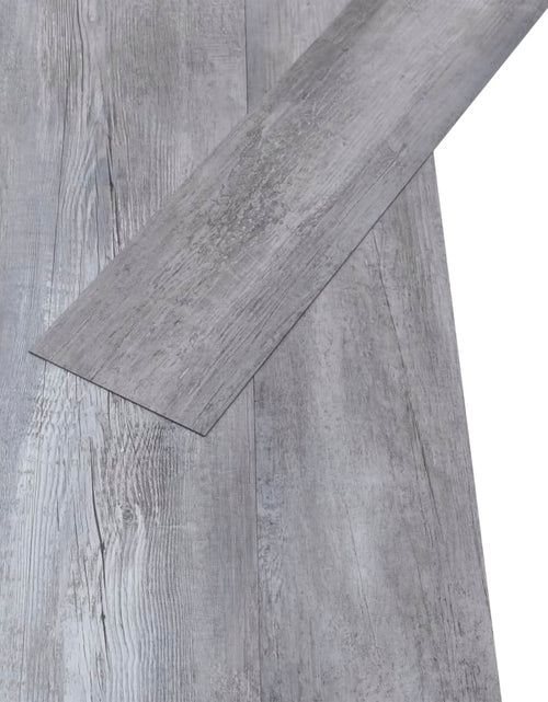 Încărcați imaginea în vizualizatorul Galerie, Plăci pardoseală autoadezive gri lemn mat 5,02 m² PVC 2 mm Lando - Lando
