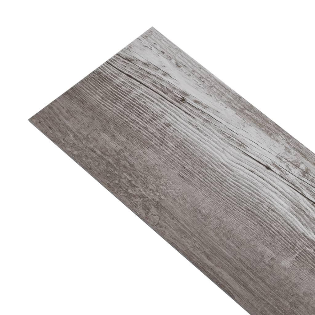 Plăci de pardoseală, lemn maro mat, 5,26 m², 2 mm, PVC - Lando
