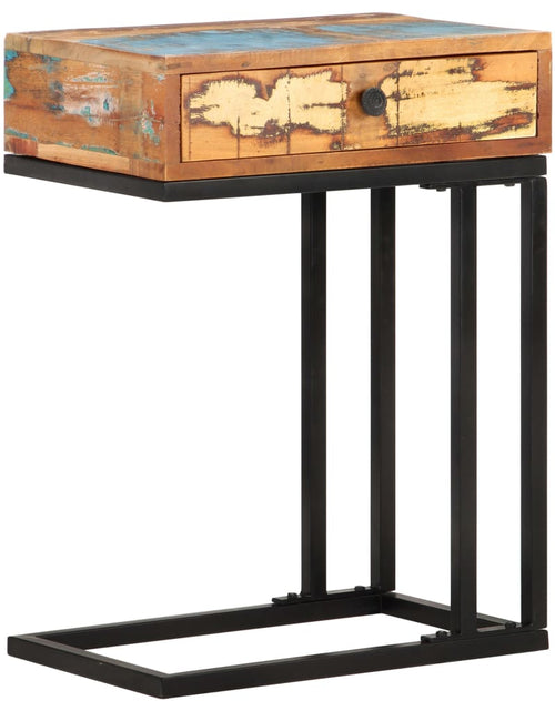 Încărcați imaginea în vizualizatorul Galerie, Masă laterală formă U, 45 x 30 x 61 cm, lemn masiv reciclat - Lando
