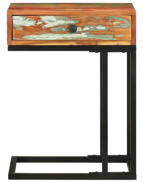 Încărcați imaginea în vizualizatorul Galerie, Masă laterală formă U, 45 x 30 x 61 cm, lemn masiv reciclat - Lando
