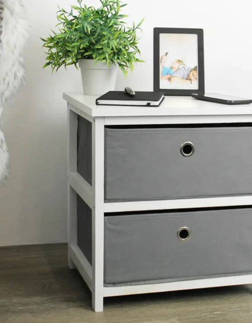 Încărcați imaginea în vizualizatorul Galerie, 441895 H&amp;S Collection Storage Cabinet with 2 Drawers MDF Lando - Lando
