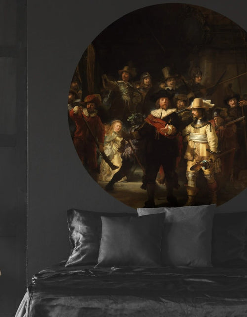 Încărcați imaginea în vizualizatorul Galerie, WallArt Tapet în formă de cerc „The Night Watch”, 190 cm Lando - Lando

