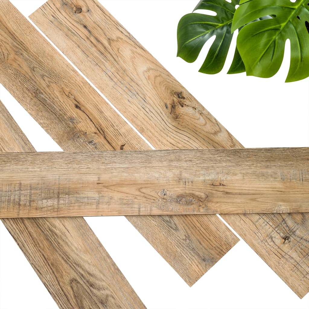 WallArt Panouri de perete aspect lemn, maro vintage, stejar reciclat - Lando