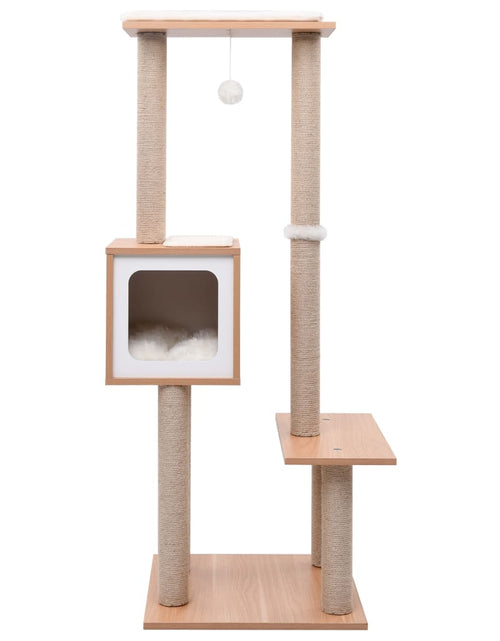 Încărcați imaginea în vizualizatorul Galerie, Ansamblu pentru pisici, covoraș de zgâriere din sisal, 129 cm Lando - Lando
