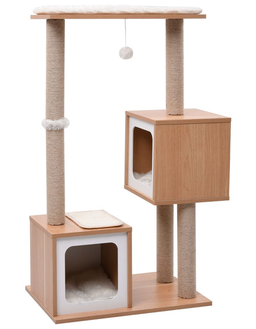 Încărcați imaginea în vizualizatorul Galerie, Ansamblu pentru pisici, covoraș din funie de sisal, 104 cm Lando - Lando
