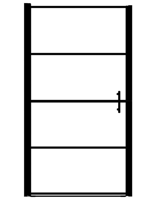 Загрузите изображение в средство просмотра галереи, Ușă de duș, negru, 100 x 178 cm, sticlă securizată Lando - Lando
