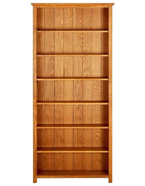 Загрузите изображение в средство просмотра галереи, Bibliotecă cu 7 rafturi, 90 x 22,5 x 200 cm, lemn masiv stejar Lando - Lando
